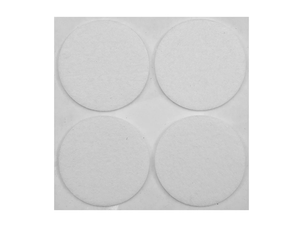 Padukai baldams lipnūs veltinio balti Vorel | d-40mm, 4vnt.