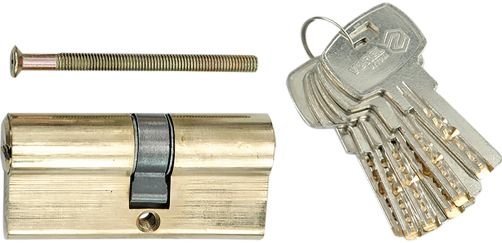 VOREL WKŁADKA SYMETRYCZNA 62mm 6 KLUCZY MOSIĄDZ 77190