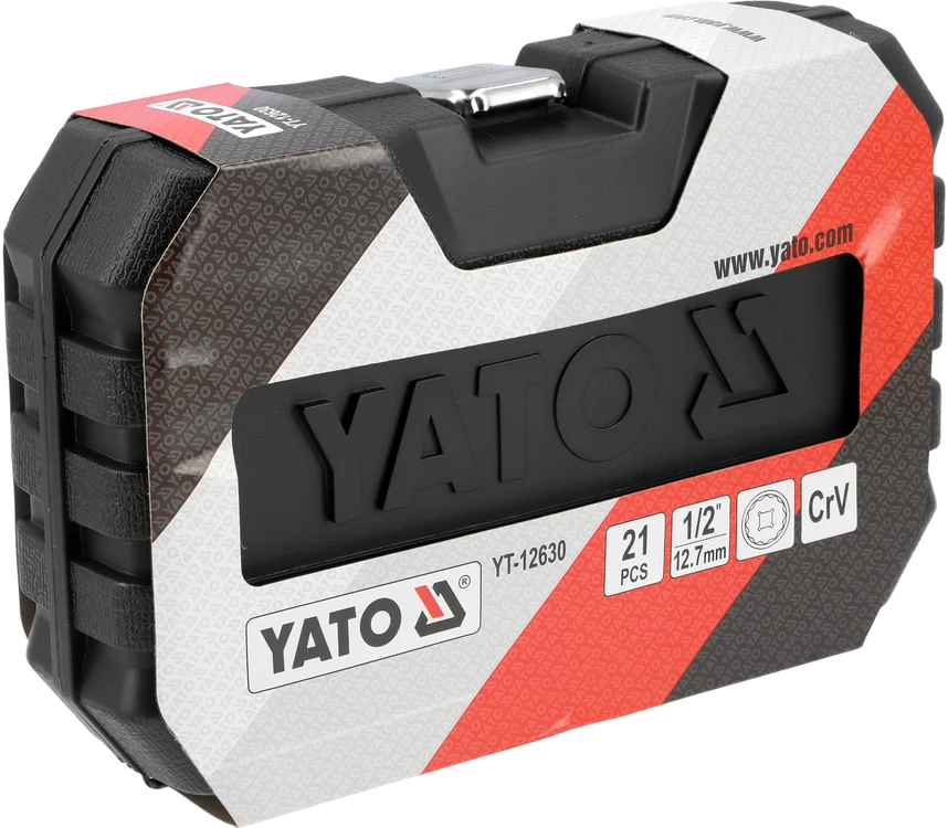 YATO Rinkinys NASADEK DWUNASTOKĄTNYCH 1/2" 21el.