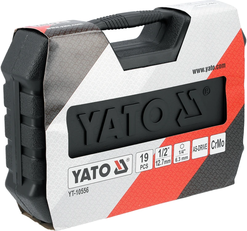 Toya Sa Poland Smūginių sukimo galvučių komplektas Yato YT-10556; 1/2''; 19 vnt.