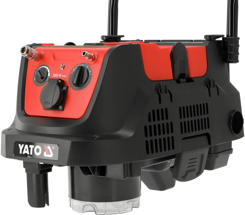 Yato Toya Sa Poland Vakuuminis dulkių siurblys – automatinis filtro kratytuvas, pneumo sinchronizacija – 40 l | 1600/3600 W (YT-85718)
