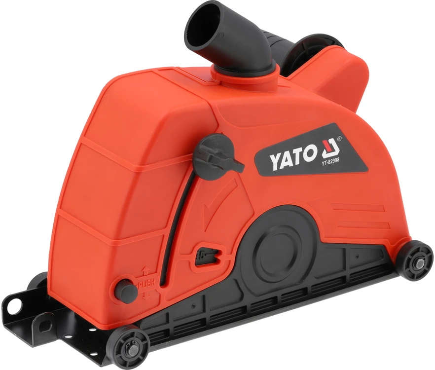 Apsauginis gaubtas su dulkių nusiurbimu Yato YT-82998; 180 mm