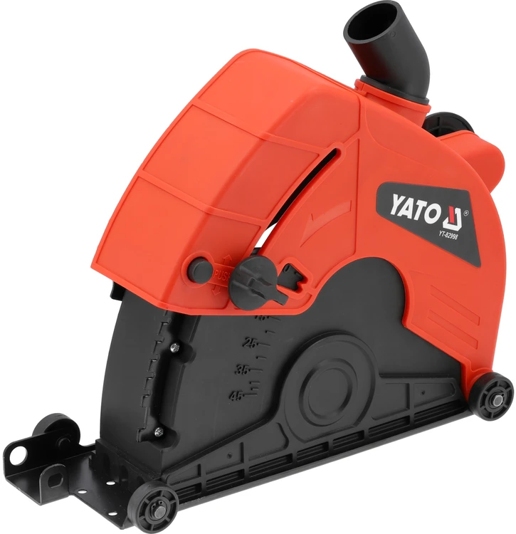 Apsauginis gaubtas su dulkių nusiurbimu Yato YT-82998; 180 mm