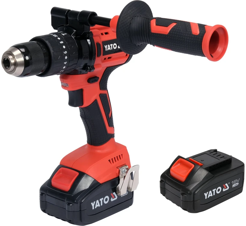 YATO smūginis suktuvas-gręžtuvas 18V LI-ION 82791 / 2x3,0Ah 75Nm / SILNIK bešepetėlinis