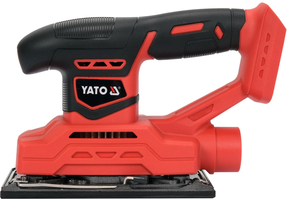 YATO šlifuoklis vibracinis 18V 90x187mm be akumuliatoriaus ir kroviklio