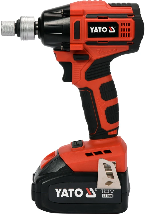 YATO bešepetėlinis smūginis veržliasukis 18V LI-ION 1/2" 1x3,0Ah 250Nm