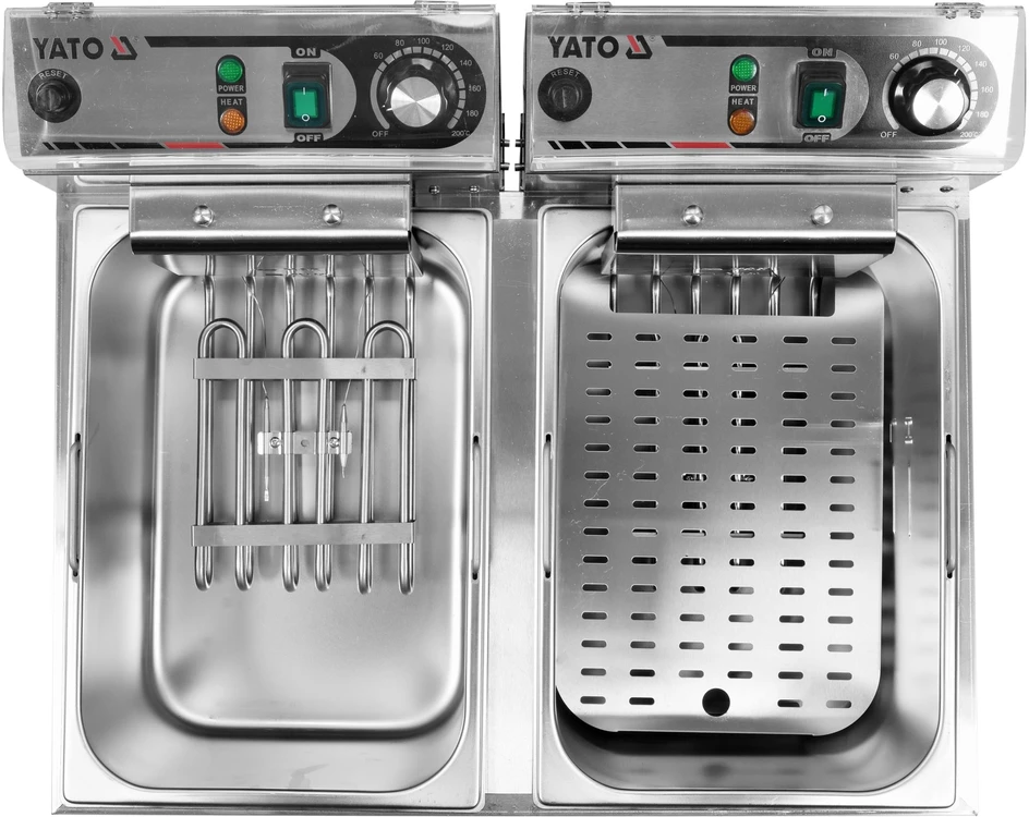 Toya Sa Poland Elektrinė gruzdintuvė 2 kamerų | 2 × 11,5 l (YG-04624)
