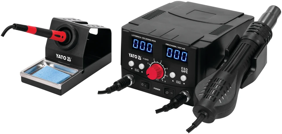 Litavimo stotis karšto oro ir antgalio pagrindu 2in1 Yato YT-82458 - 750W