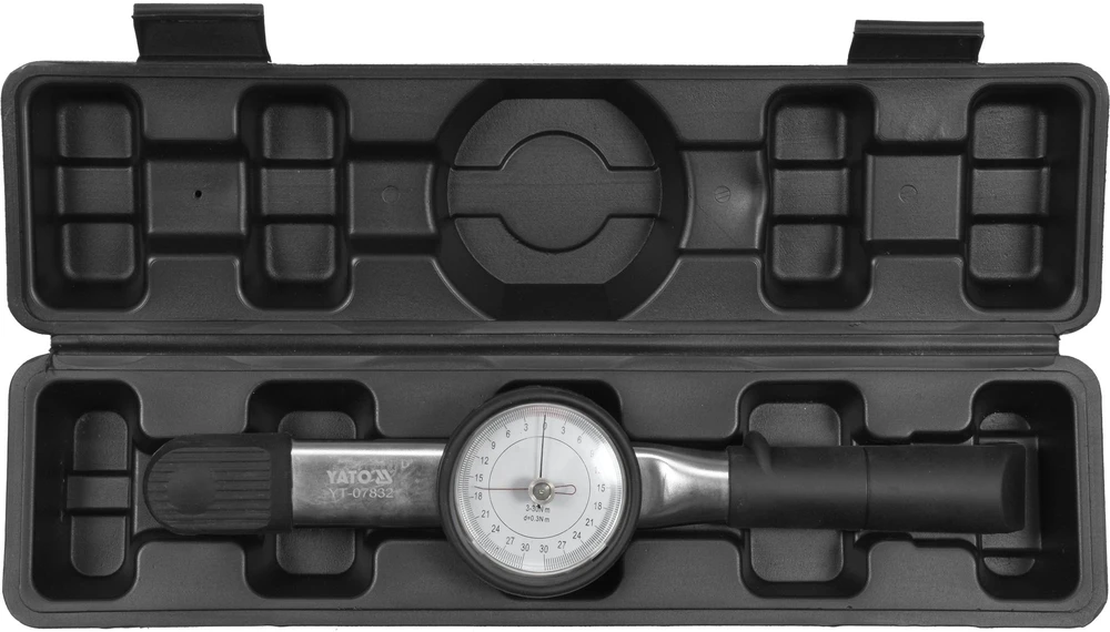 Yato Sukimo momento raktas, 9.5 mm tvirtinimo kvadratas, 3-30 Nm diapazonas, tikslus kalibravimas, automobilių remonto įrankis, didelio našumo sukimo momento raktas