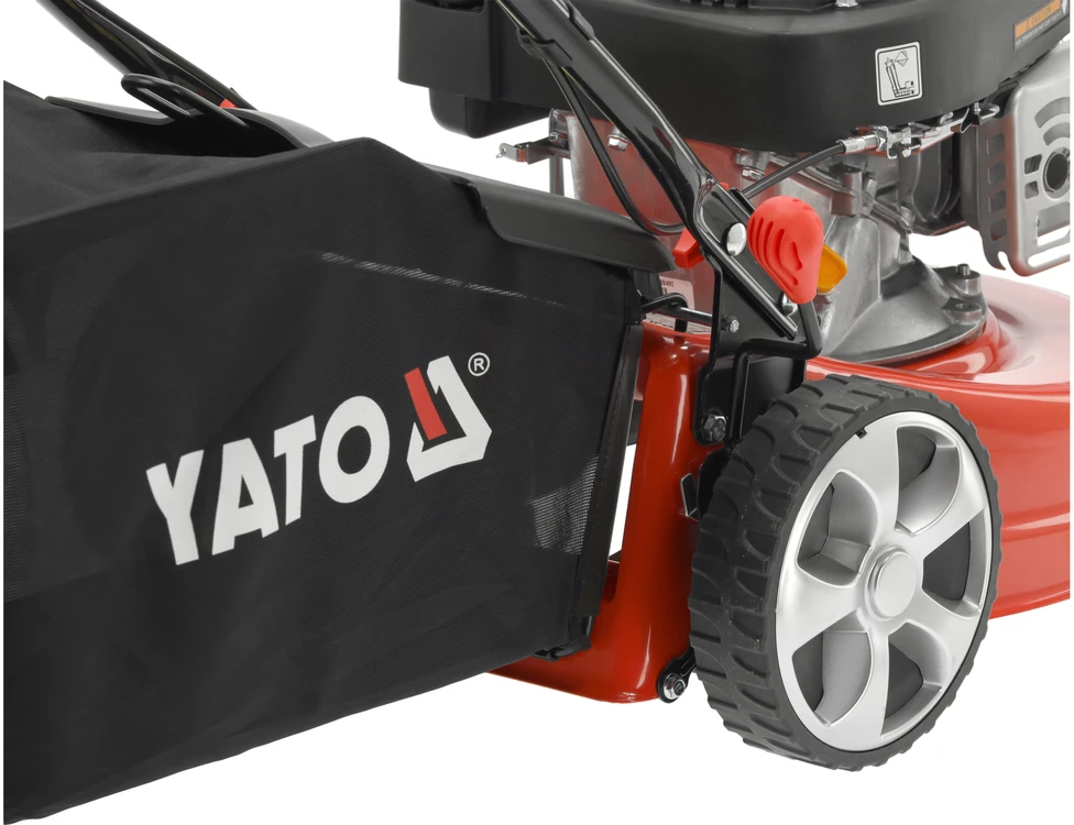 Yato 41 cm savaeigė benzininė vejapjovė, su 123 cm3 varikliu, vejapjovė su pavara, benzininė vejapjovė