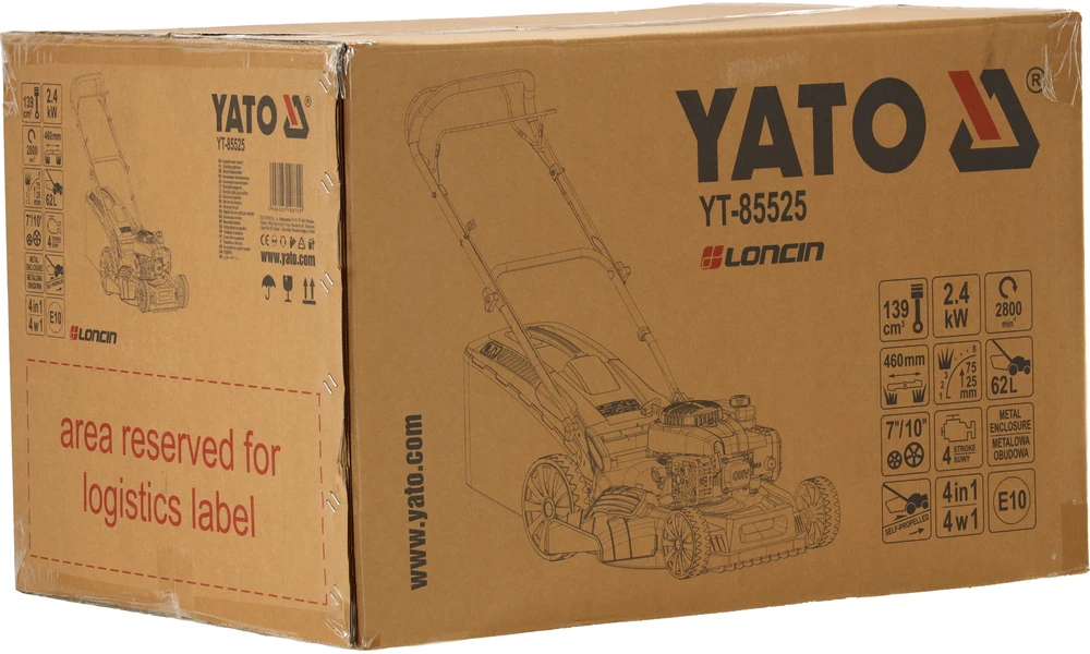 Yato 46 CM BENZININĖ VEJAVIENĖ SU 139 CM3 PAVARA