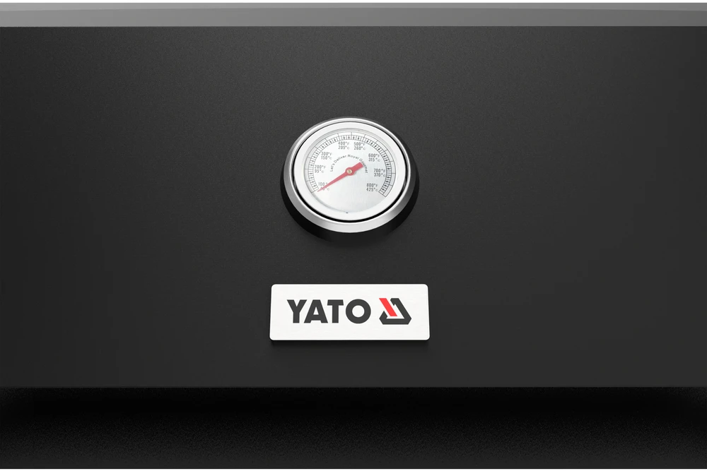 Yato Dujinė kepsninė, 6 degikliai + infraraudonųjų spindulių šoninis degiklis, 19.5 kW, juodo plieno, lauko/sodo, nešiojama, šeimyninė, BBQ grilis