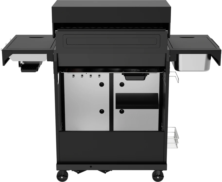 Yato Dujinė kepsninė, 6 degikliai + infraraudonųjų spindulių šoninis degiklis, 19.5 kW, juodo plieno, lauko/sodo, nešiojama, šeimyninė, BBQ grilis
