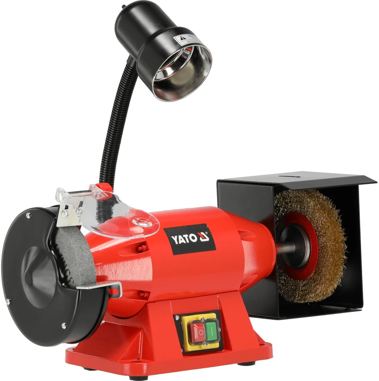 Toya Sa Poland Elektrinis galąstuvas | su lempa | varinė apvija | YATO PREMIUM | 520W (150X32 mm) (YT-822107)