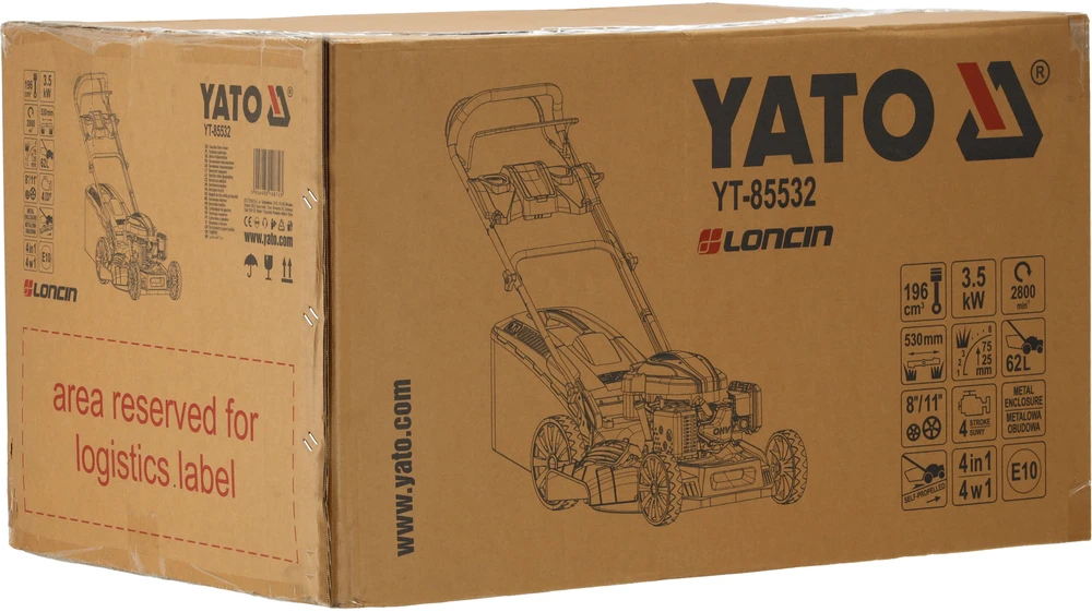 Benzininė savaeigė vejapjovė Yato YT-85532