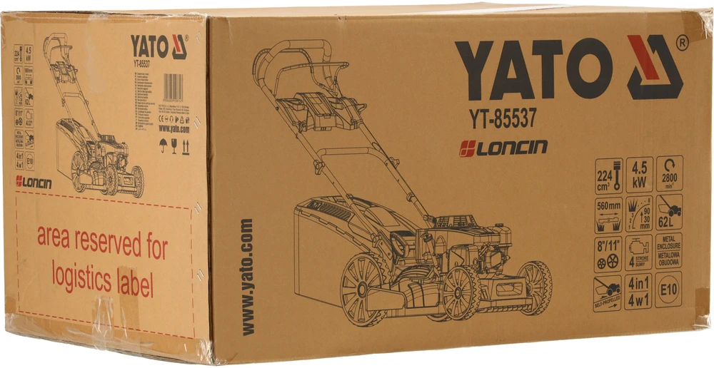 Yato 56 CM BENZININĖ VEJAVIENĖ SU 224 CM3 PAVARA