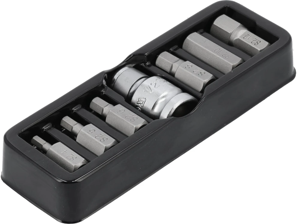YATO KOŃCÓWKI IMBUSOWE 7elem. 4-12mm + ADAPTER 0412