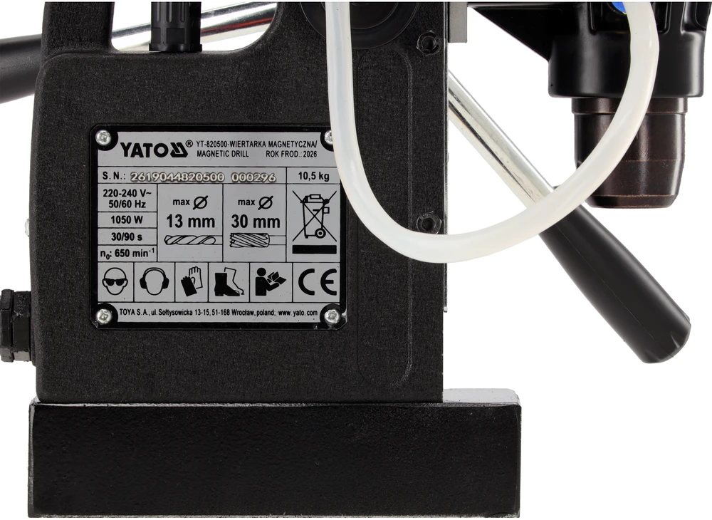 Yato Toya Sa Poland Magnetinės gręžimo staklės | 1050W | Ø30 mm | elektromagnetinė bazė | 3/4" (YT-820500)