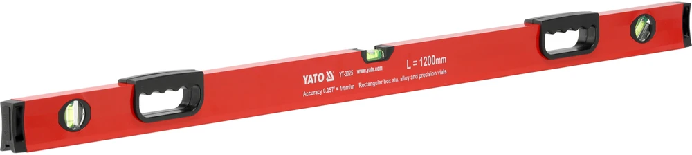 Yato ALIUMINIO LYGIS, 2 RANKENĖLES 1200 MM