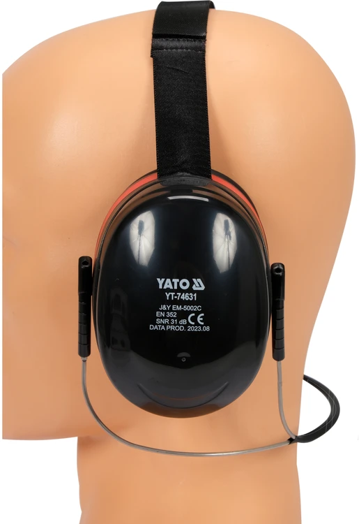 YATO APSAUGINĖS AUSINĖS SU LAIKIKLIU ANT SPRANDO 31 DB