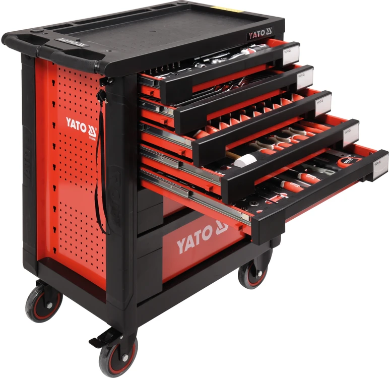 YATO YT-55290 Profesionali įrankių spintelė su 211 įrankių ir 7 stalčiais