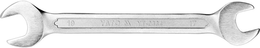 YATO KLUCZ PŁASKI 17 x 19mm, Z POLEROWANĄ GŁÓWKĄ /B 0334