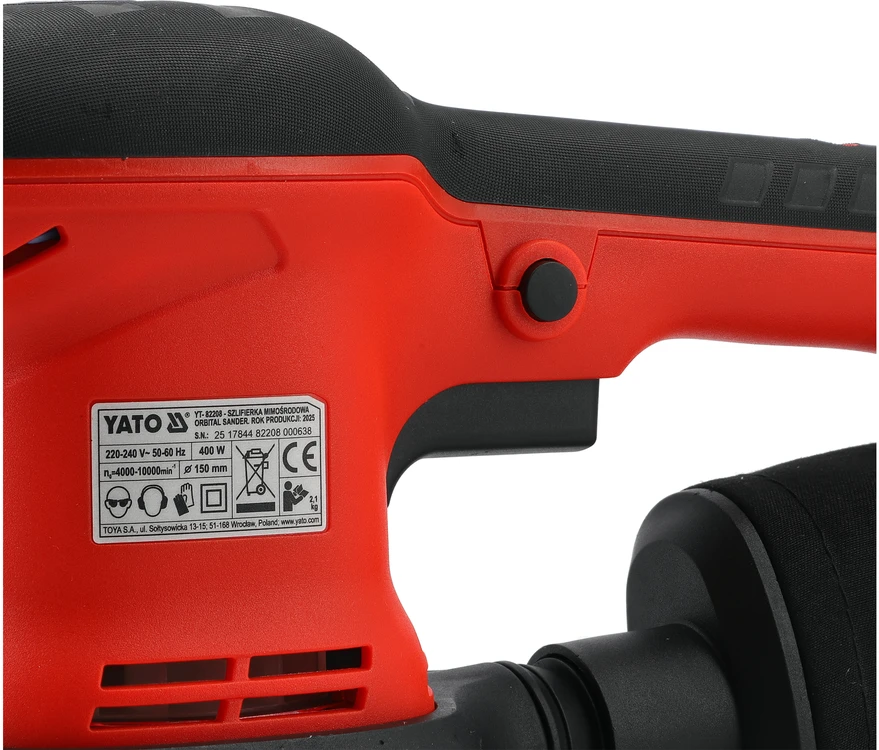 Ekscentrinis šlifuoklis Yato YT-82208; 400 W