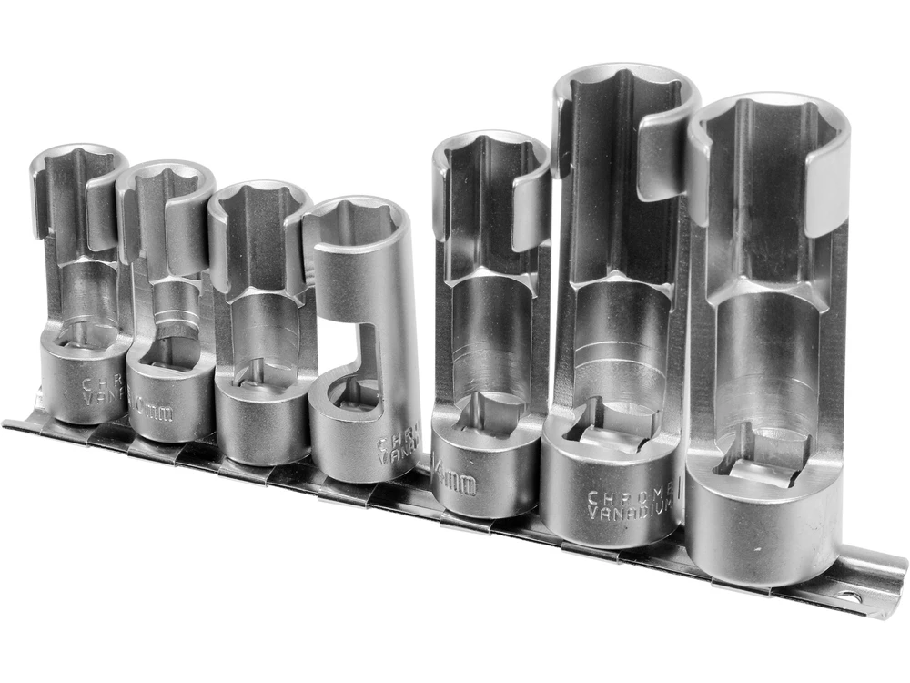 Yato Lizdinių galvučių rinkinys 3/8" ir 1/2", 7 vnt., kuro, lambda davikliams