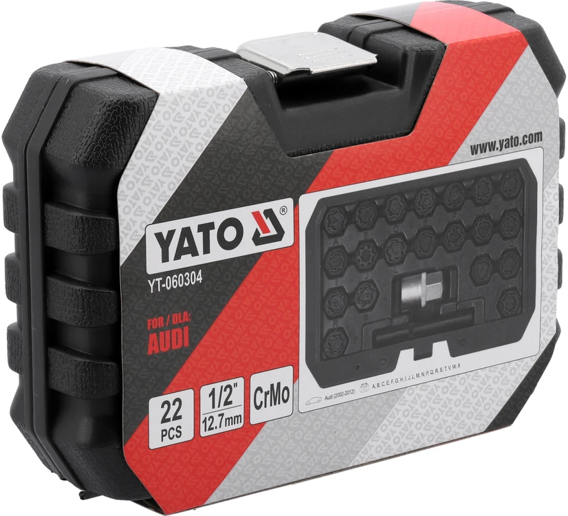 Yato Toya Sa Poland Ratų varžtų užraktų rinkinys Audi | 22 vnt. (YT-060304)