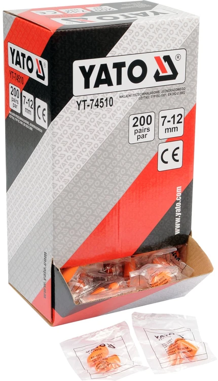 YATO FOAM AUSŲ KAMŠTUČIAI 34DB / 200par