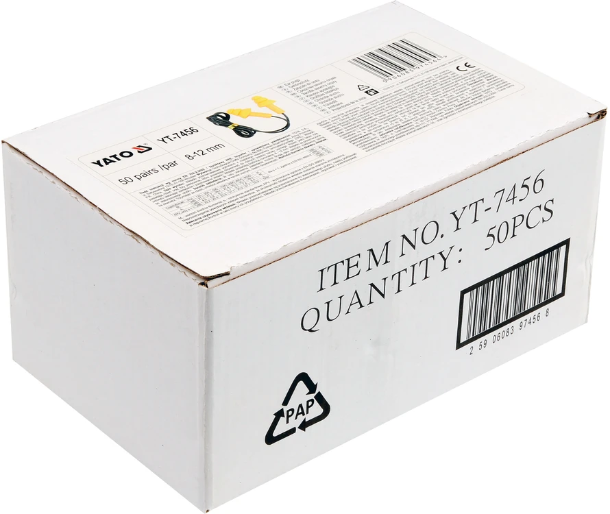 YATO SILIKONINIAI AUSŲ KAMŠTUČIAI 22DB / 50par