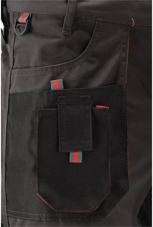 Kelnės Yato YT-80149; L/XL; juodos/raudonos