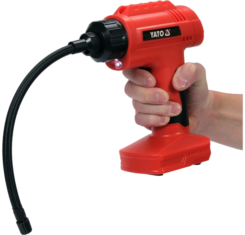 Yato Toya Sa Poland Akumuliatorinis kompresorius | 120W | LED | 150PSI | 25 L/MIN | LI-ION 11,1V 6000MAH | USB (YT-82950)
