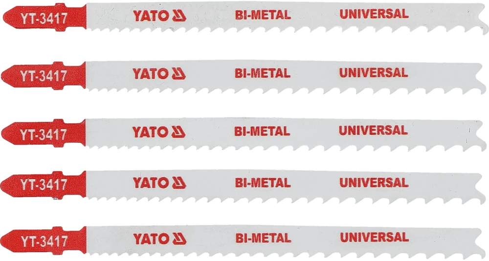 Yato BIMETALINIS DĖLĖS PJŪKLĖS, T TIPO, 10-5 TPI, MEDIENAI IR METALUI, 5 Vnt.