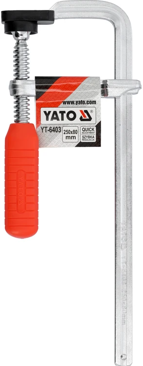Yato DAILINIS spaustukas, KALSTYTAS 250X80 MM