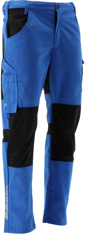 Yato Mėlynos ir juodos darbo kelnės su 4 krypčių tampriais įdėklais, 2XL, darbo kelnės, patvarios darbo kelnės, Serwal darbo drabužiai