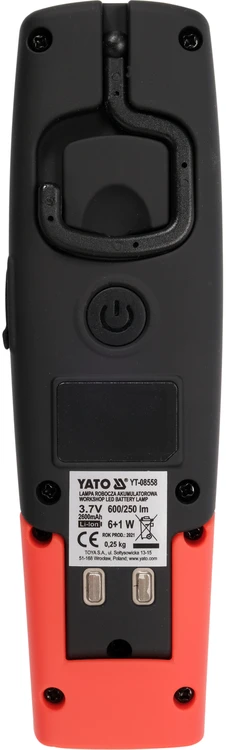 YATO SEMINARŲ LEMPAS 6W COB, 600LM + 250LM
