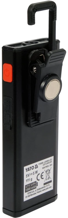 YATO DARBO ŠVIESA 500LM, LI-PO 3.7V 1500M