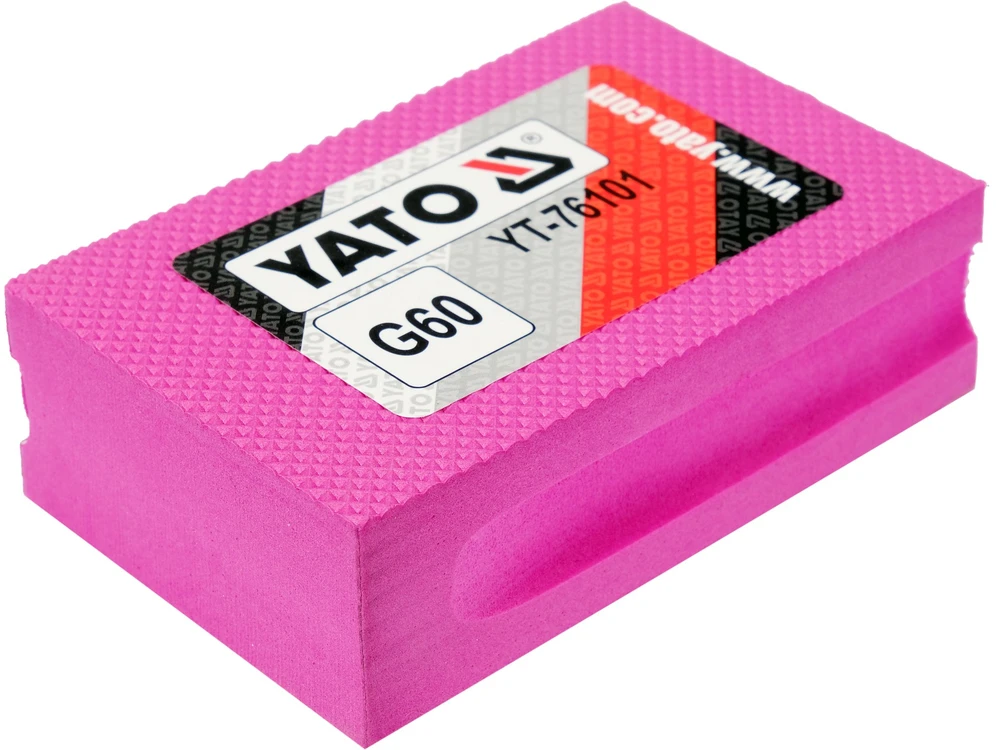 YATO šlifavimo kempinė su deimantiniu paviršiumi 90x60x30mm P 60