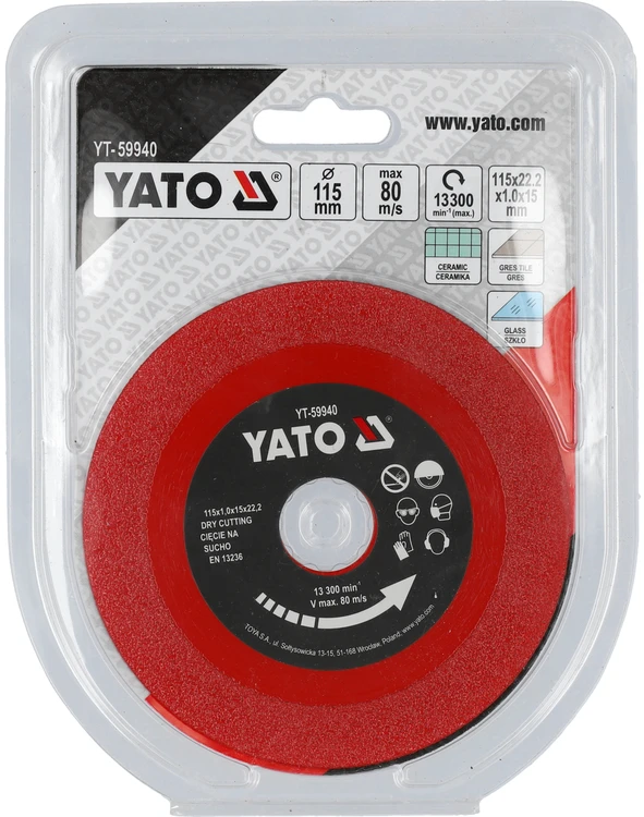 Yato DEIMANTINIS PLIENAS 115 mm X 22,23 mm
