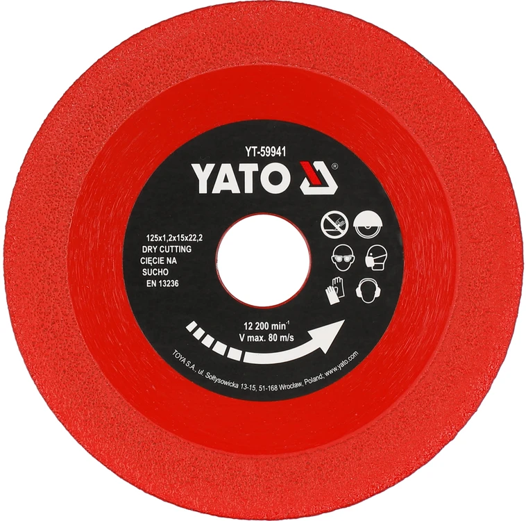 Yato DEIMANTINIS PLIENAS 125MM X 22,23MM