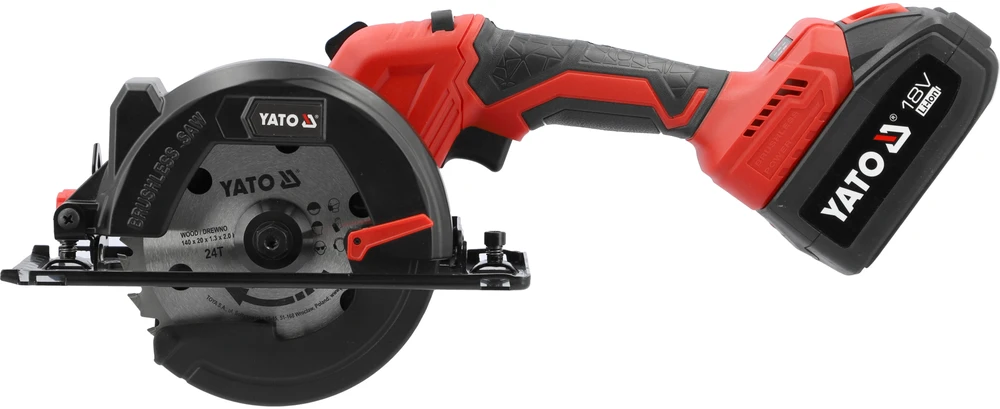 Yato Toya Sa Poland Diskinis pjūklas akumuliatorinis | 18V 140 mm | 2 vnt 4 AH akumuliatoriai (YT-8281185)