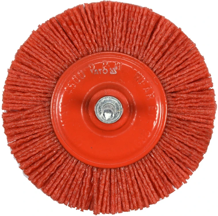 YATO DISKINIS ŠEPETĖLIS SU BOTONU 100mm NAILONAS