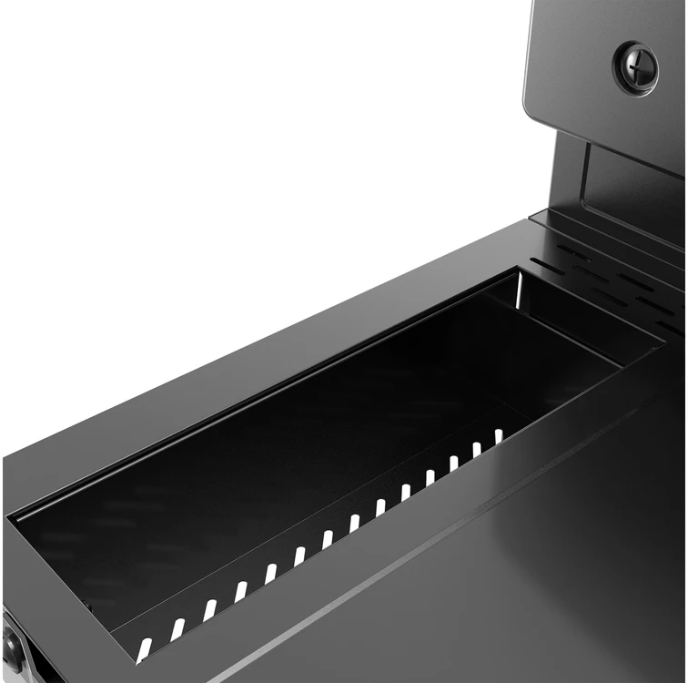 4+1-Gasgrill mit fettfreier Fritteuse Yato YG-20036 juodas