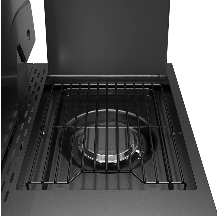 4+1-Gasgrill mit fettfreier Fritteuse Yato YG-20036 juodas