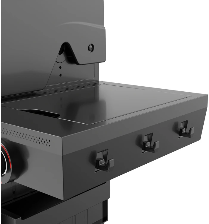 4+1-Gasgrill mit fettfreier Fritteuse Yato YG-20036 juodas