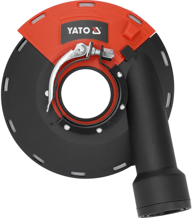 Yato Dulkių gaubtas šlifavimui 180 mm, betoninėms tinko grindų medienos, šlifuoklio priedas, dulkių gaubtas