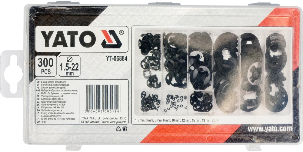 Yato E-TIPO PINS 300 VNT. DYDŽIŲ MIŠINYS