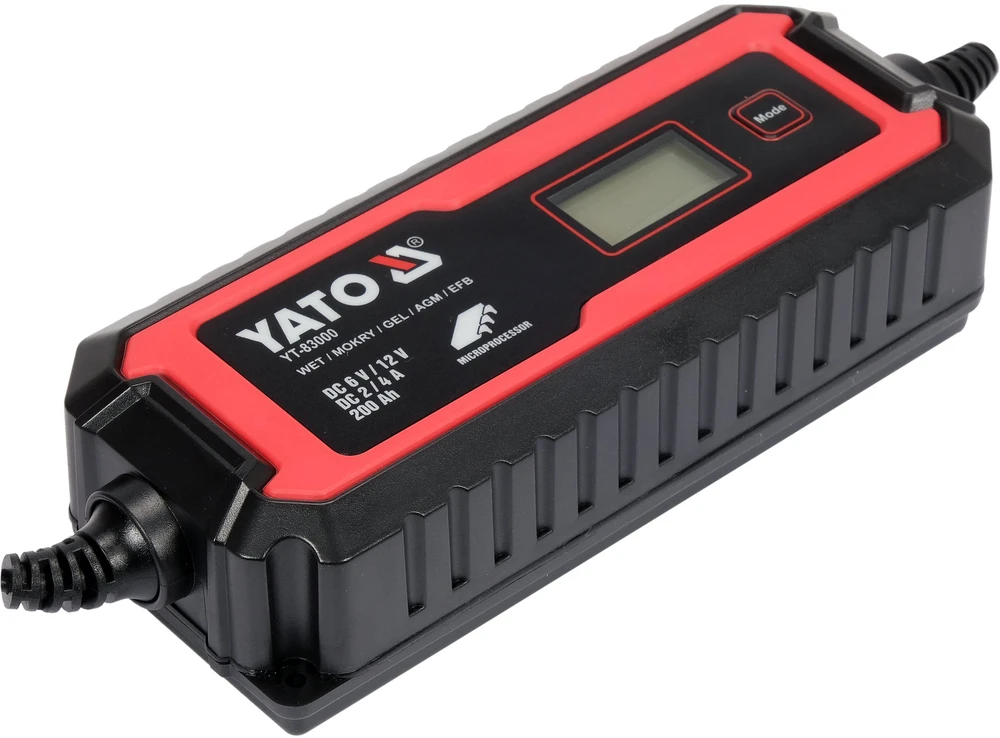 Yato Toya Sa Poland Pakrovėjas akumuliatoriams | 6 V / 12 V, mikroprocesorinis | LCD, AGM/GEL/EFB (YT-83000)