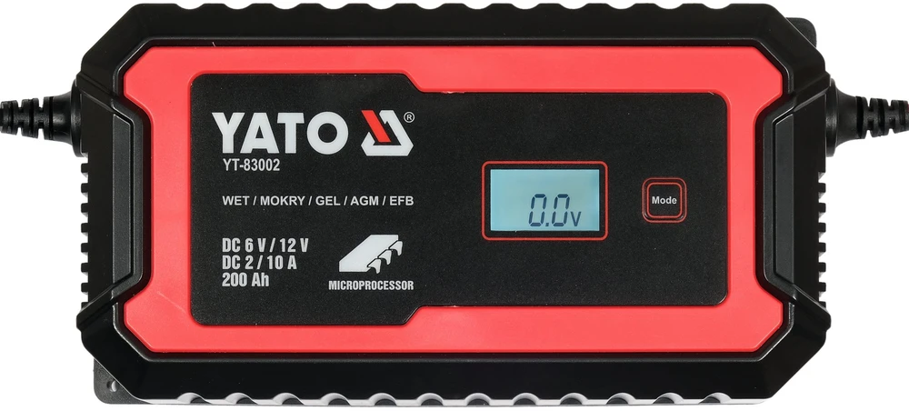 Yato Įkroviklis akumuliatoriui elektroninis 6/12V 2/10A 200Ah